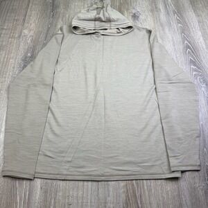 Peter Millar Crown Crafted Mens Brown Tan Performance Hooded Sweatshirt Size XL